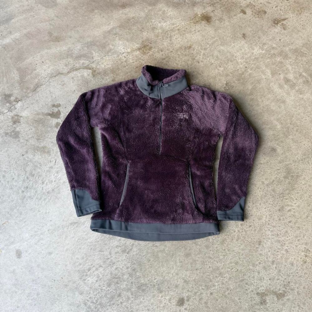 Mountain Hardwear Purple Fleece Quarter Zip Pullover